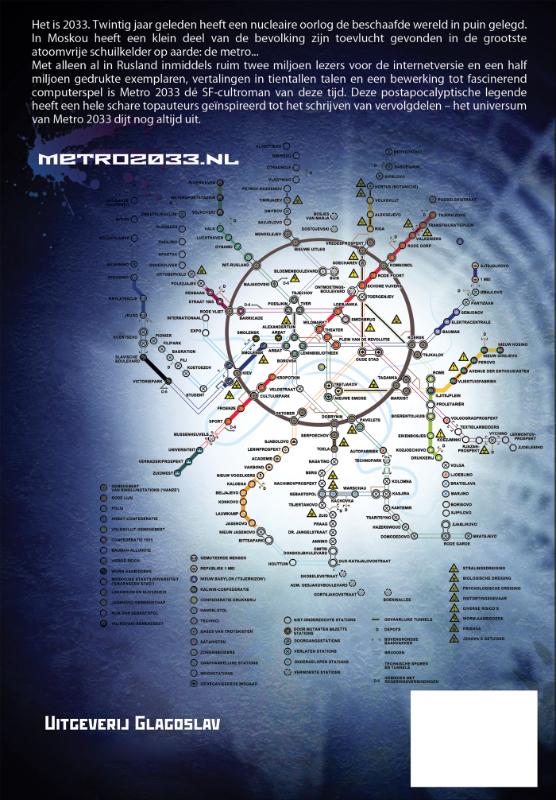 Achterkant van Metro 2033
