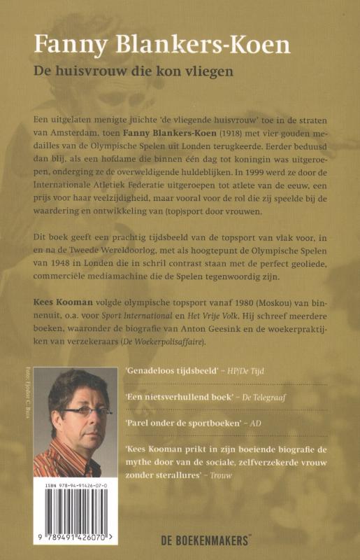 Achterkant van Fanny Blankers-Koen