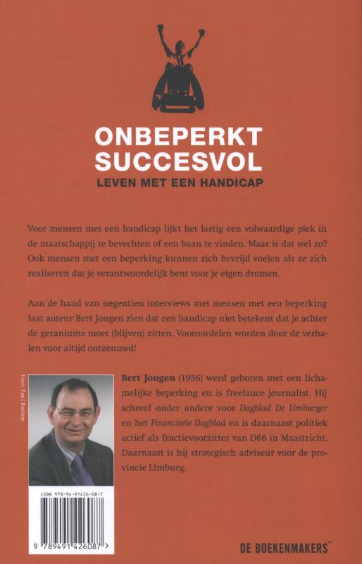 Achterkant van Onbeperkt succesvol