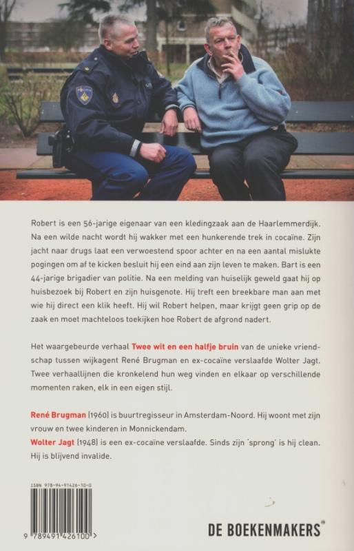Achterkant van Twee wit en een halfje bruin