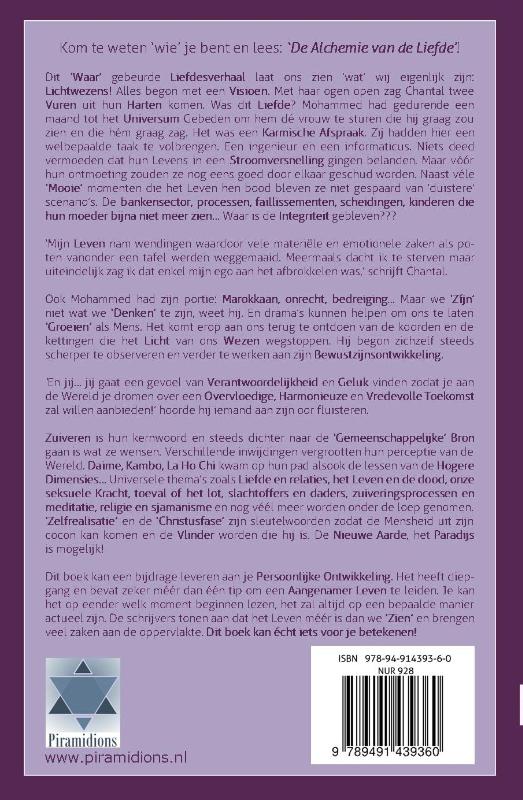 Achterkant van De alchemie van de liefde