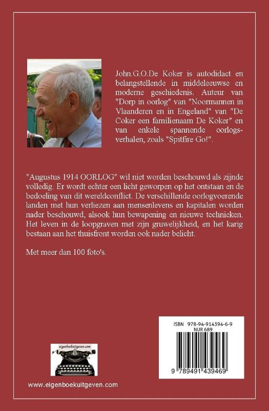 Achterkant van Augustus 1914 oorlog