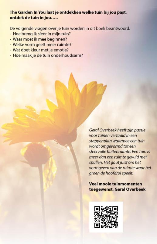 Achterkant van The garden in you