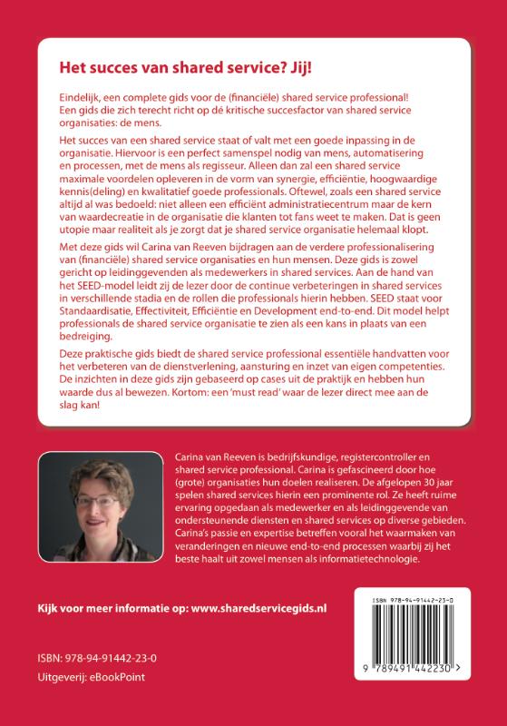 Achterkant van Het succes van shared services? Jij!