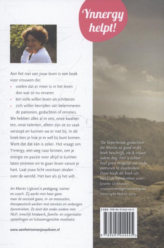 Achterkant van Aan het roer van jouw leven