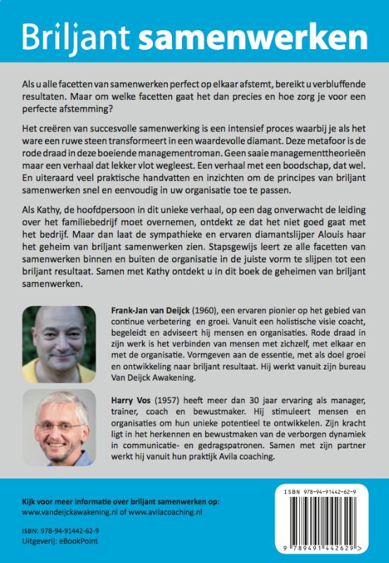 Achterkant van Briljant samenwerken