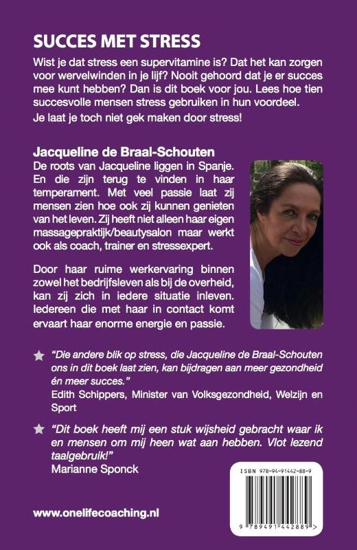 Achterkant van Succes met stress