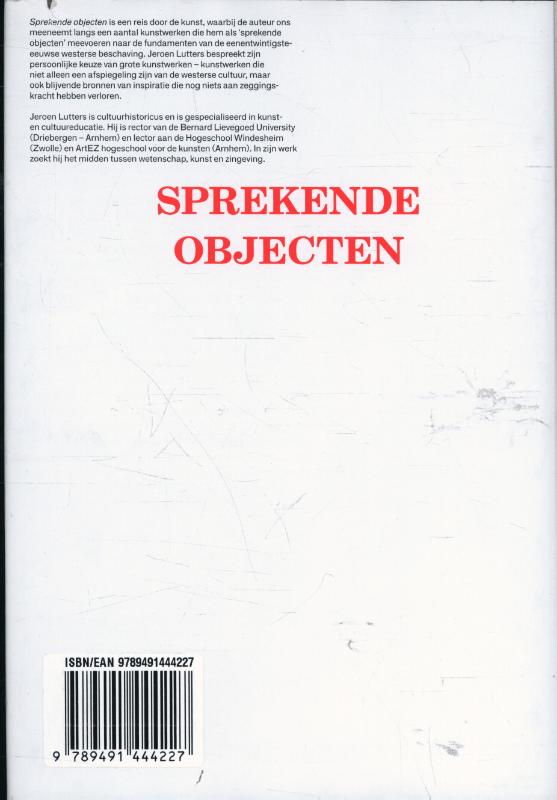 Achterkant van Sprekende objecten