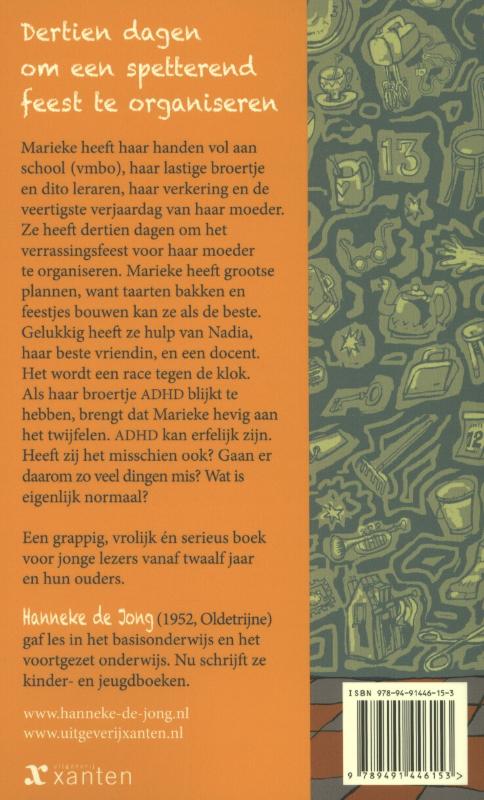 Achterkant van Dertien dagen om een spetterend feest te organiseren