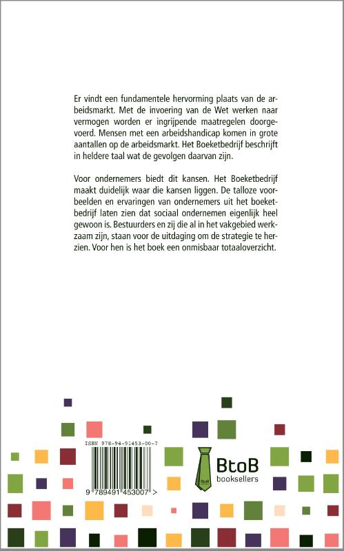 Achterkant van Het boeketbedrijf