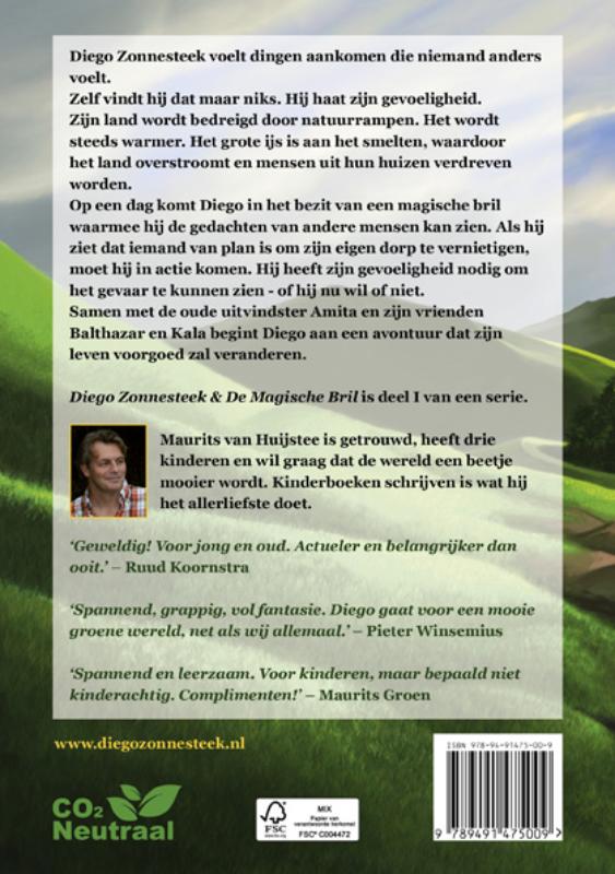 Achterkant van Diego Zonnesteek & De magische bril