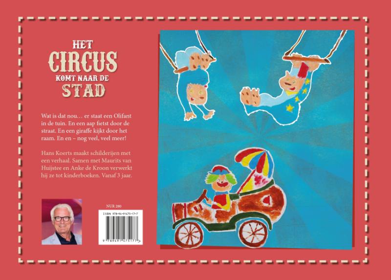 Achterkant van Het circus komt naar de stad!