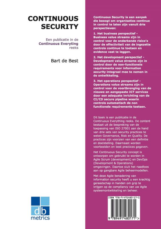 Achterkant van Continuous Security