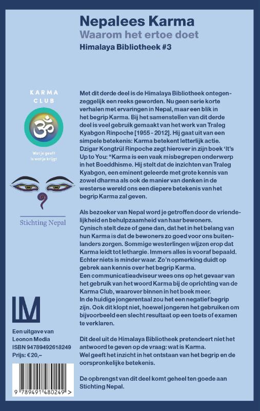 Achterkant van Nepalees Karma