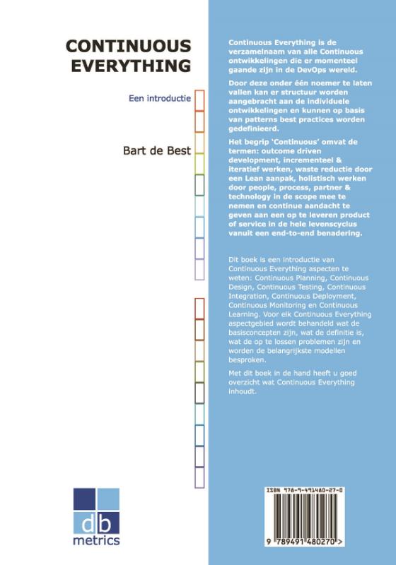 Achterkant van Continuous Everything een introductie