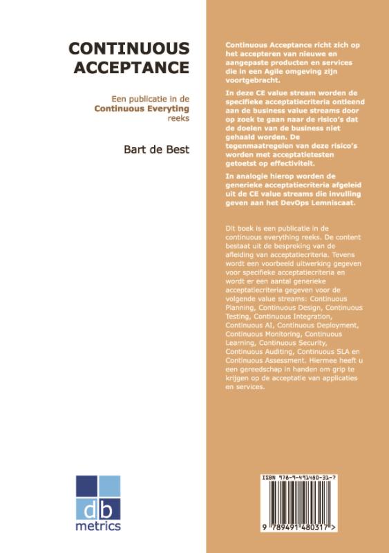 Achterkant van Continuous Acceptance