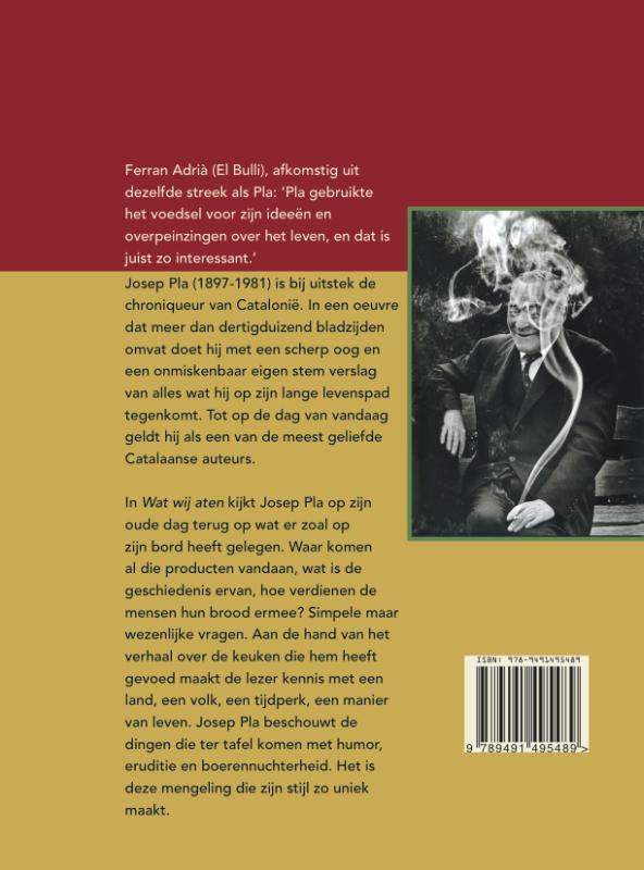 Achterkant van Wat wij aten