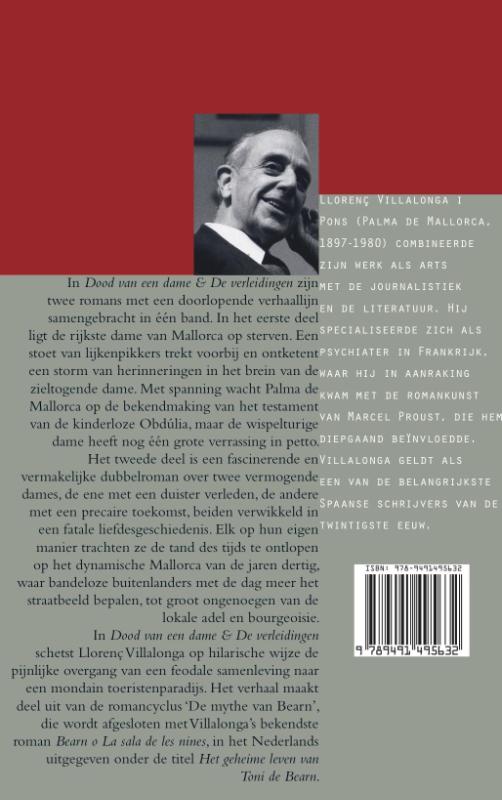 Achterkant van Dood van een dame & de verleidingen
