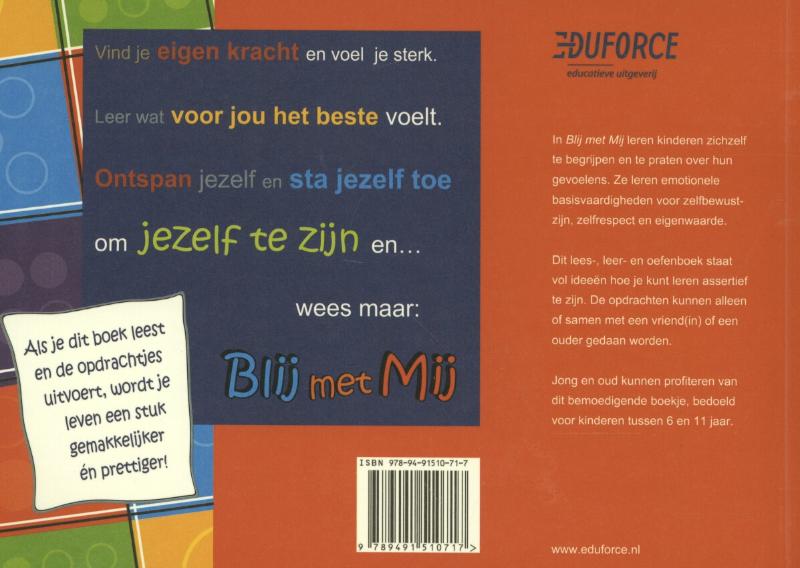 Achterkant van Blij met mij