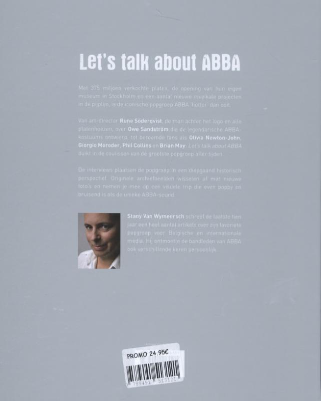 Achterkant van Let's talk about ABBA