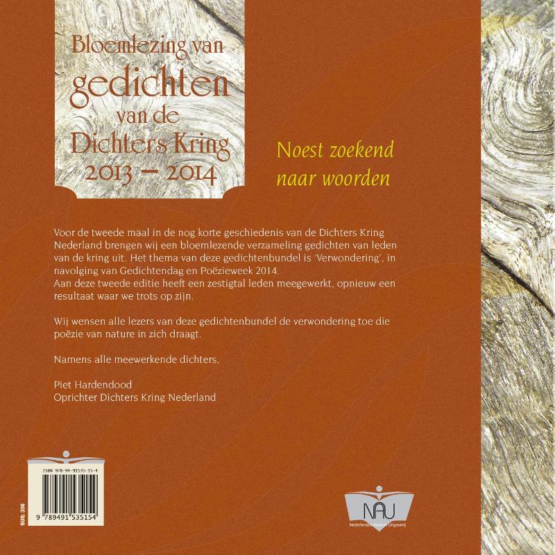 Achterkant van Bloemlezing van gedichten van de dichters kring