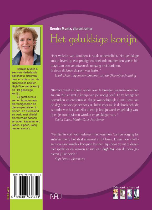 Achterkant van Het gelukkige konijn