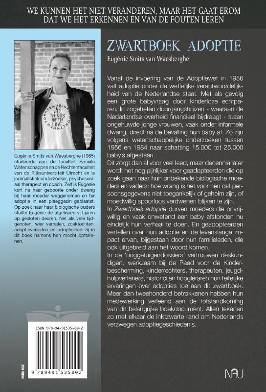 Achterkant van Zwartboek adoptie
