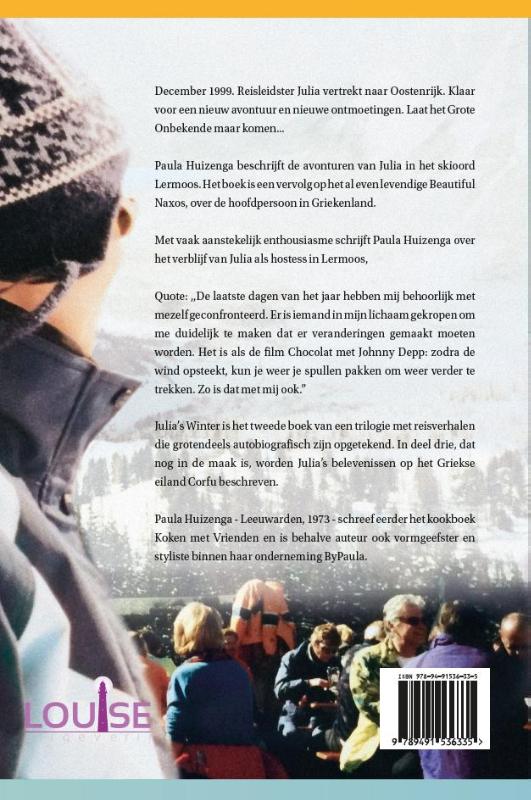 Achterkant van Julia's winter