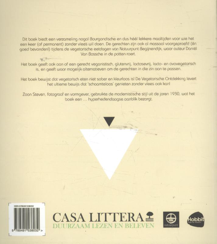 Achterkant van De vegetarische ontdekking