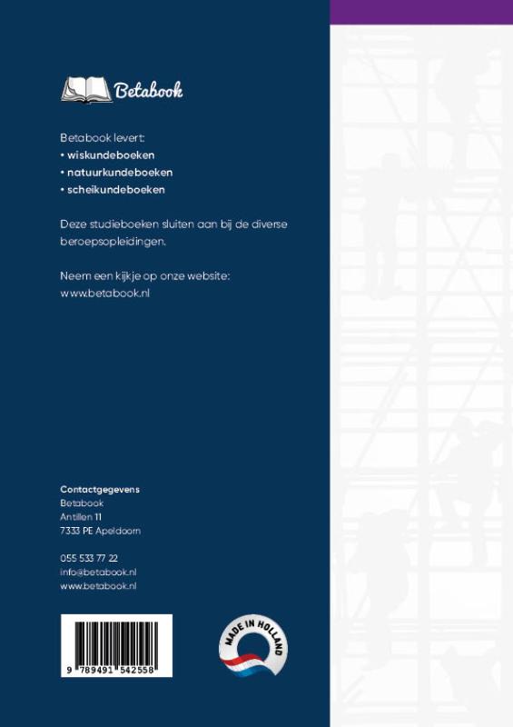 Achterkant van Bouw-infra
