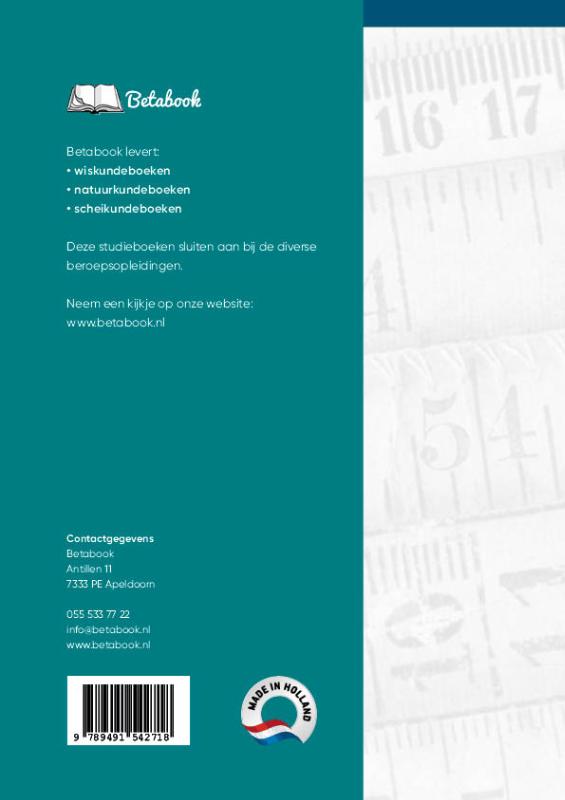 Achterkant van doorstroom HBO studentenboek