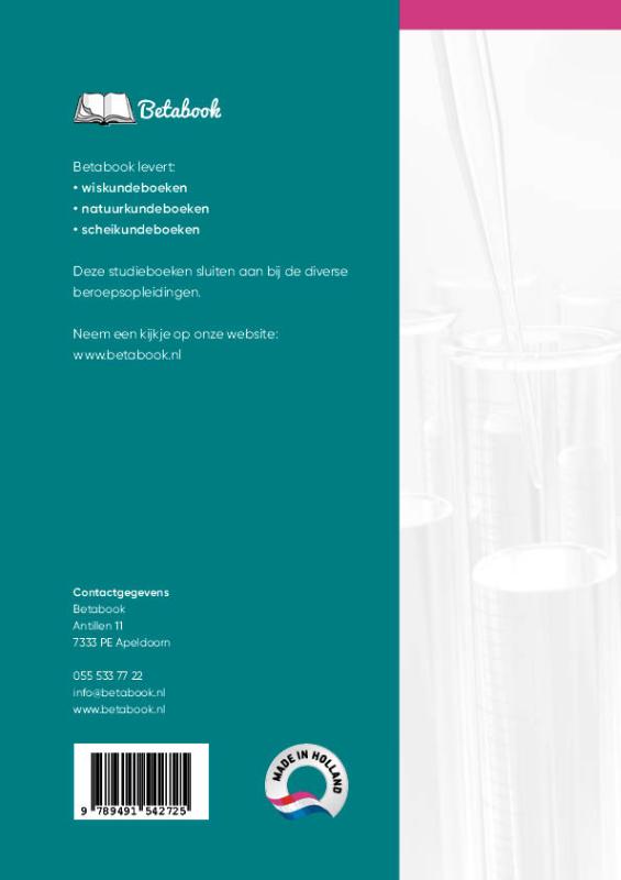 Achterkant van Scheikunde