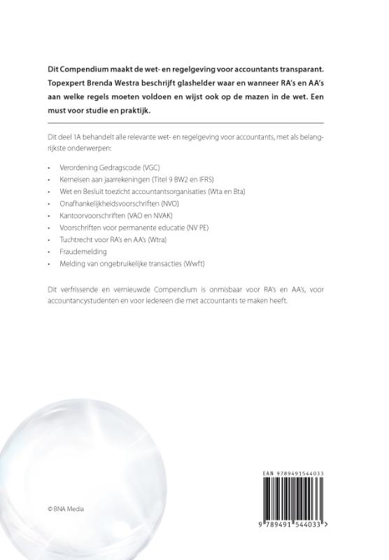 Achterkant van 1A wet- en regelgeving