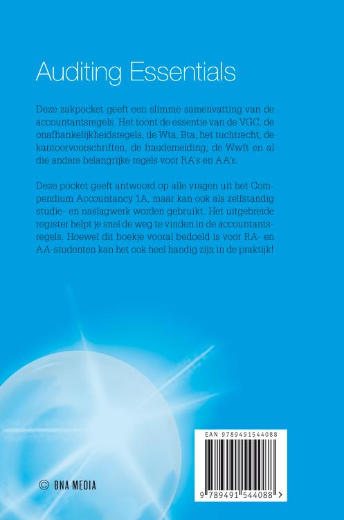 Achterkant van Auditing essentials