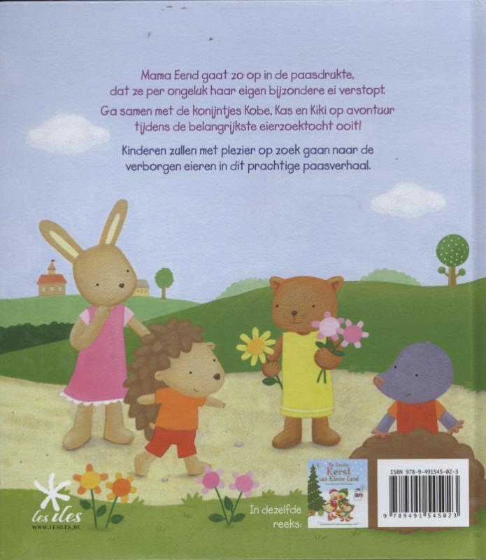 Achterkant van Het bijzondere ei van mama eend