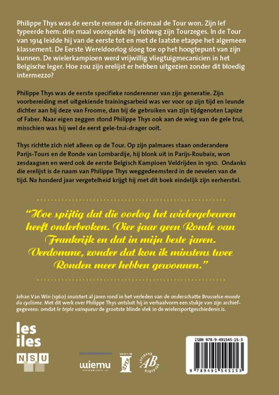 Achterkant van Philippe Thys