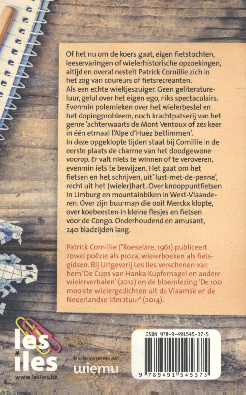 Achterkant van Vuile venten op een velo