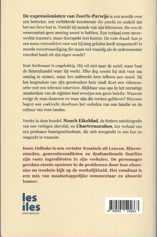 Achterkant van De expressionisten van Zoerle-Parwijs
