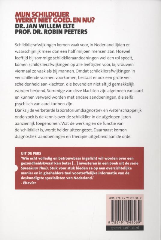 Achterkant van Mijn schildklier werkt niet goed en nu?