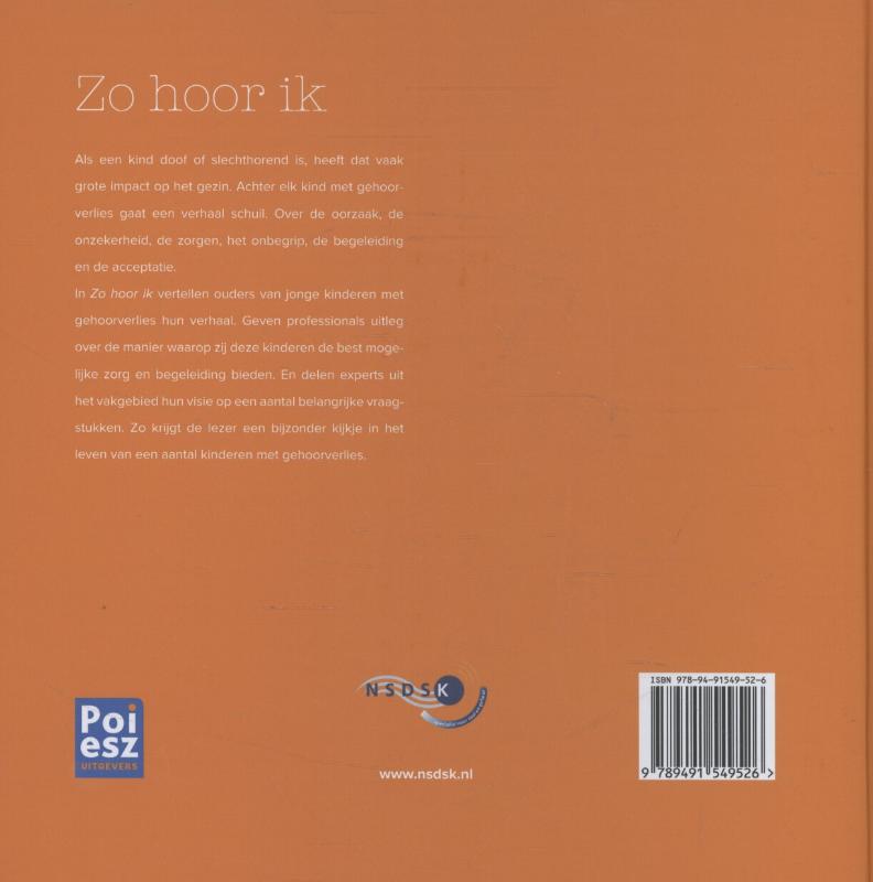 Achterkant van Zo hoor ik
