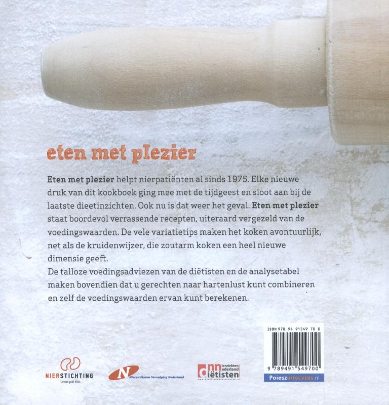 Achterkant van Eten met plezier