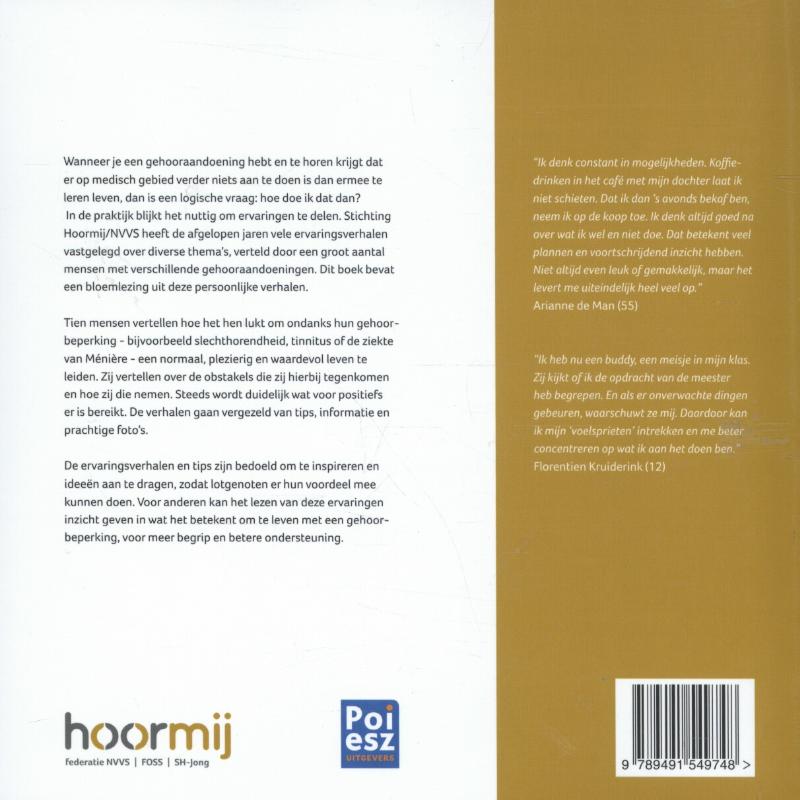 Achterkant van Tien ervaringsverhalen rijker