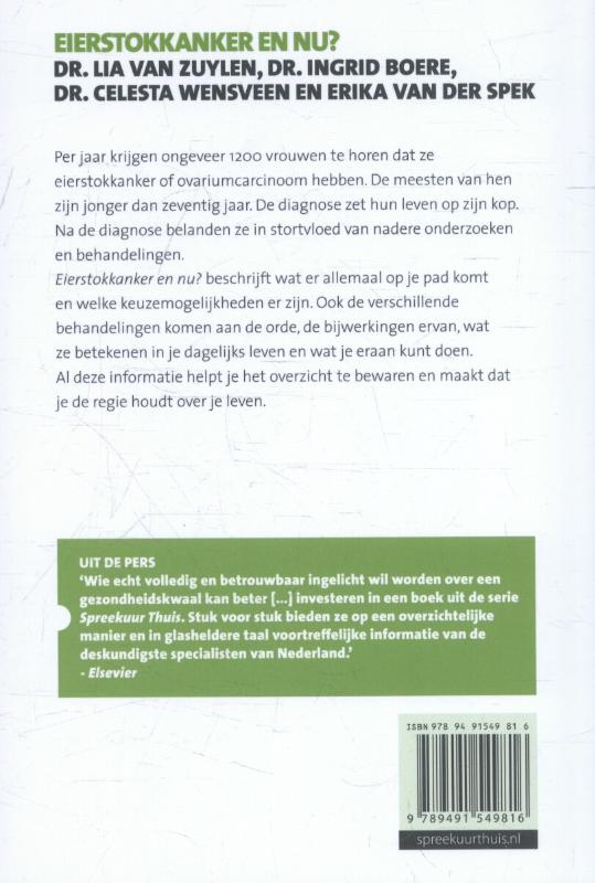 Achterkant van Eierstokkanker en nu?