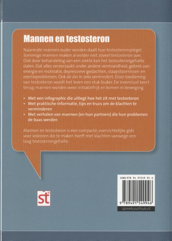 Achterkant van Mannen en testosteron