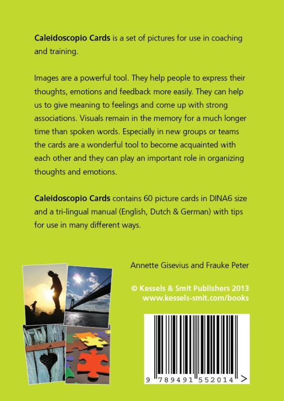Achterkant van Caleidoscopio cards