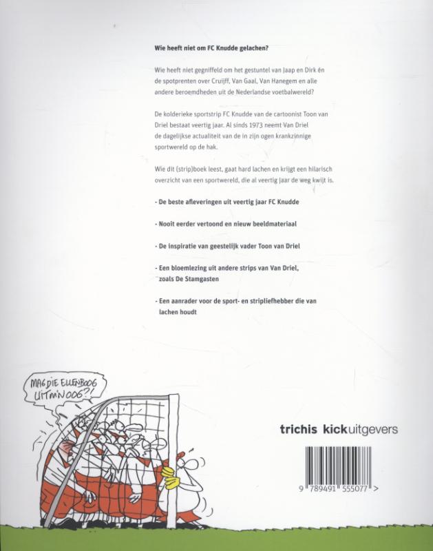 Achterkant van 40 jaar FC Knudde