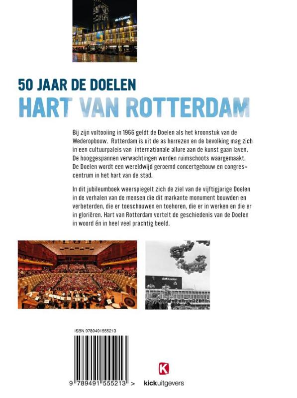 Achterkant van 50 jaar De Doelen