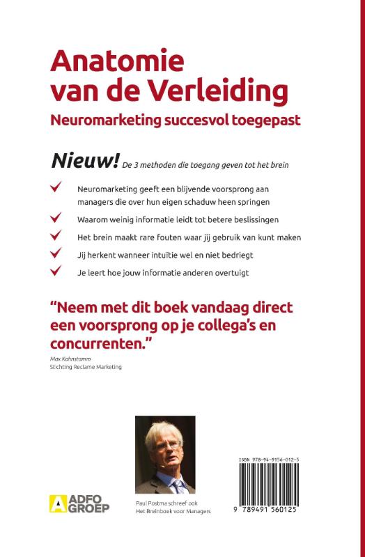 Achterkant van Anatomie van de verleiding