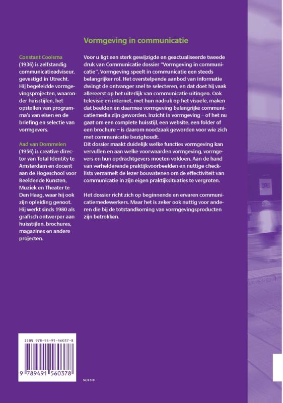 Achterkant van Vormgeving in communicatie
