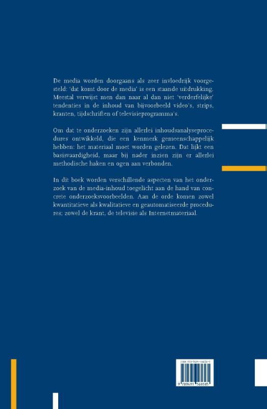 Achterkant van Inhoudsanalyse